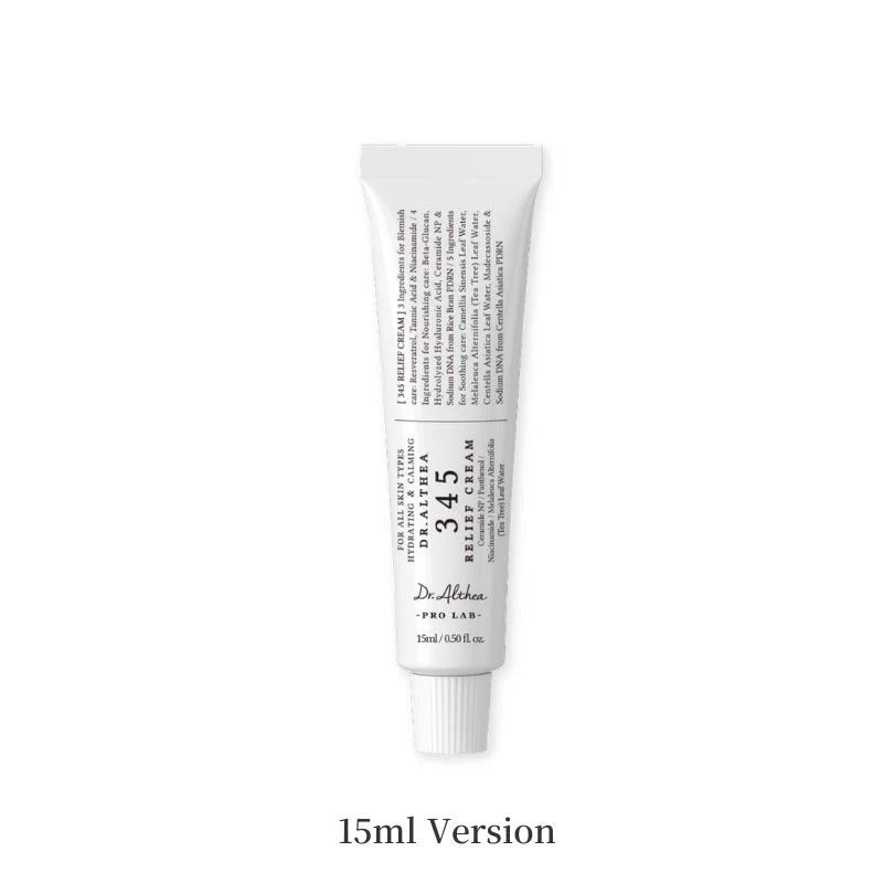Dr.Althea 345 Relief Cream | PDRN & Hyaluronic Acid for Hydration, Blemish Care | Post-Acne Face Moisturizer with Centella & Niacinamide | Korean Vegan Skincare, 1.69 Fl Oz (Ver.2 - Pack of 2)